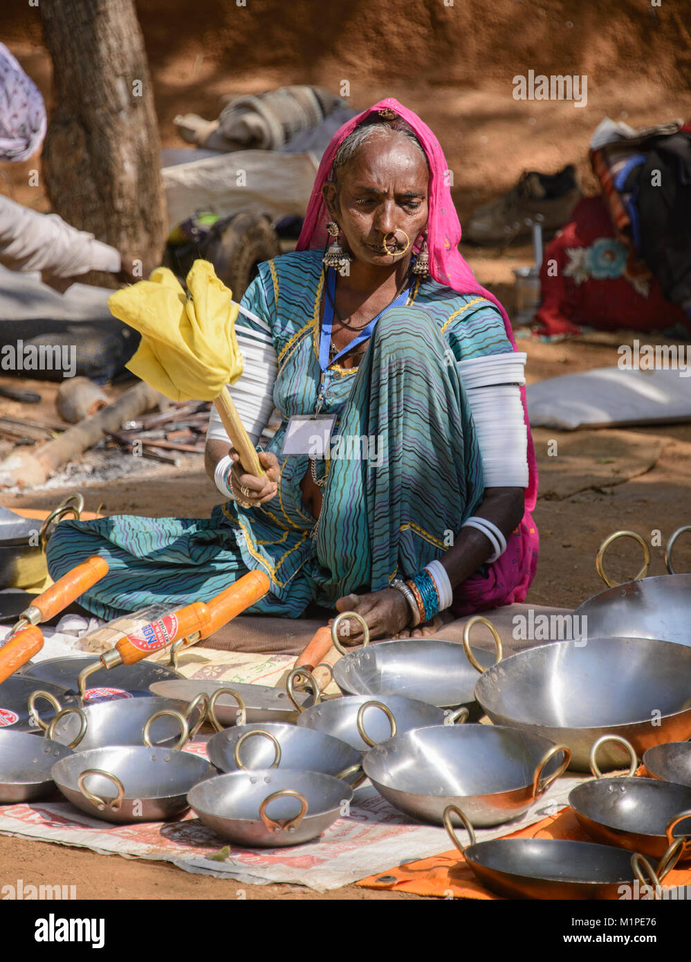 Anbieter aus Rajasthan, Udaipur, Rajasthan, Indien Stockfoto