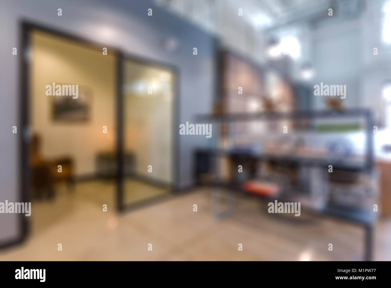 Zusammenfassung Hintergrund von Büros Innenraum Stockfoto