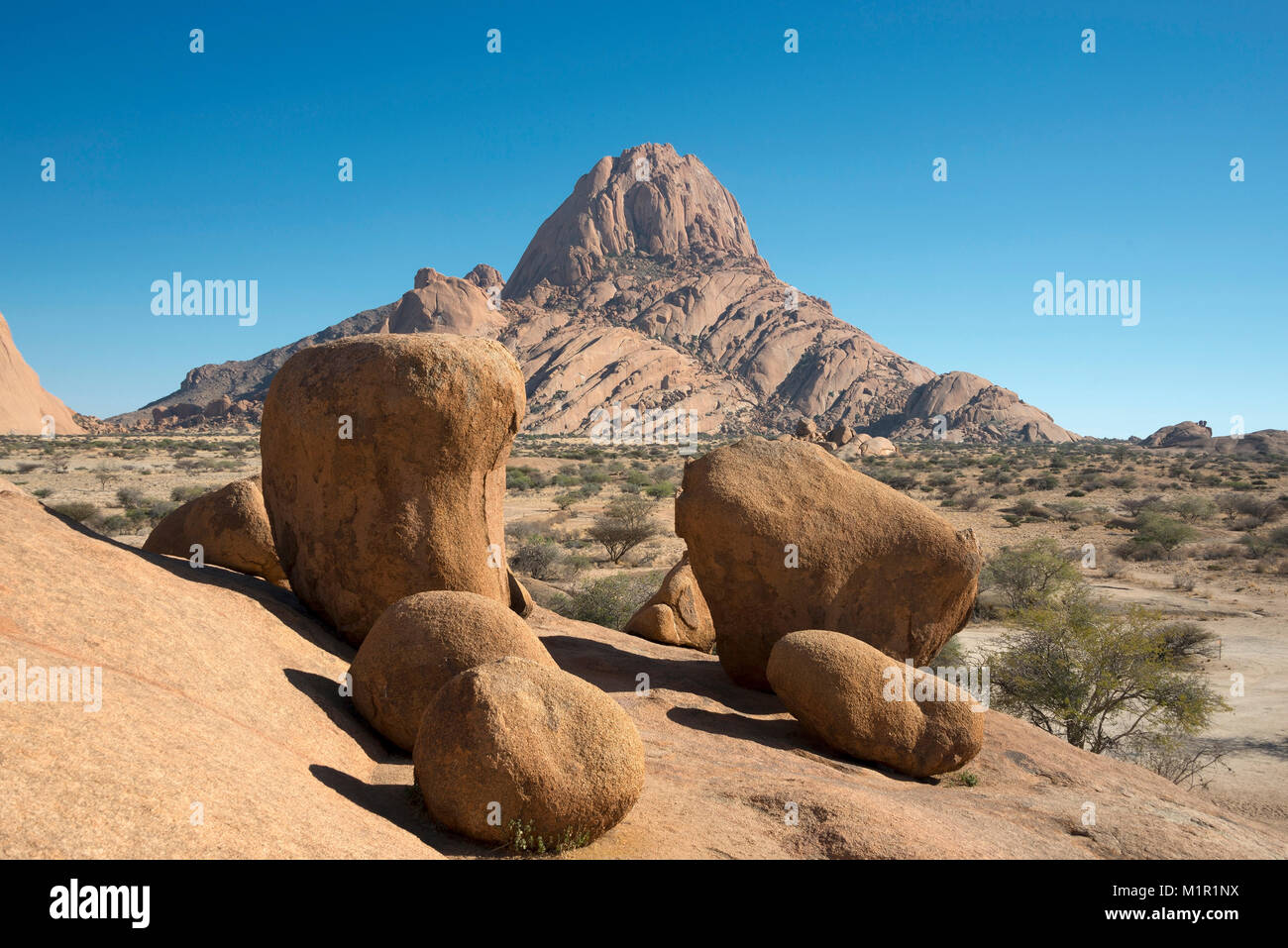 Granitfelsen, Spitzkoppe, Erongo, Damaraland, Namibia Stockfoto