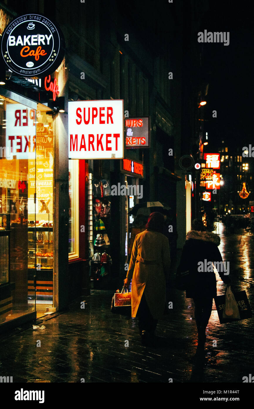 Amsterdam, Niederlande, 12. Januar 2017 Stockfoto