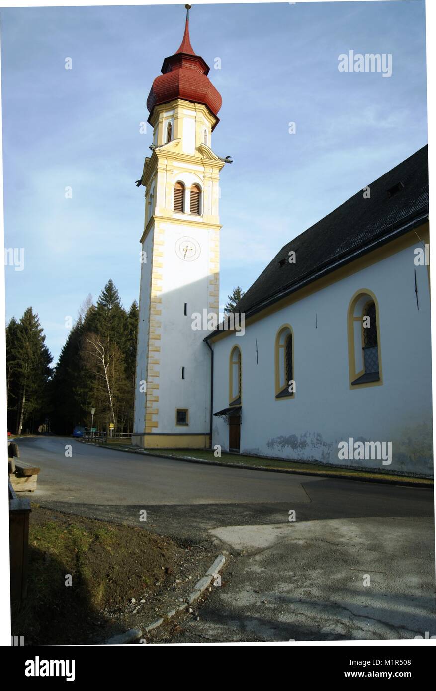 Die Kirche in Rinn, Tirol, Österreich Stockfoto