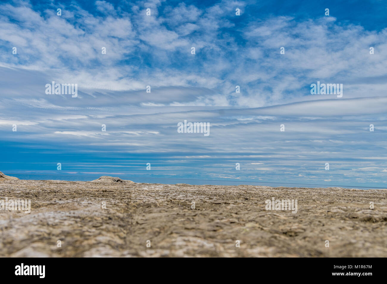 Puerto Piramides, Strand, Sonne, Wellen und Sand, schönen Tag Stockfoto