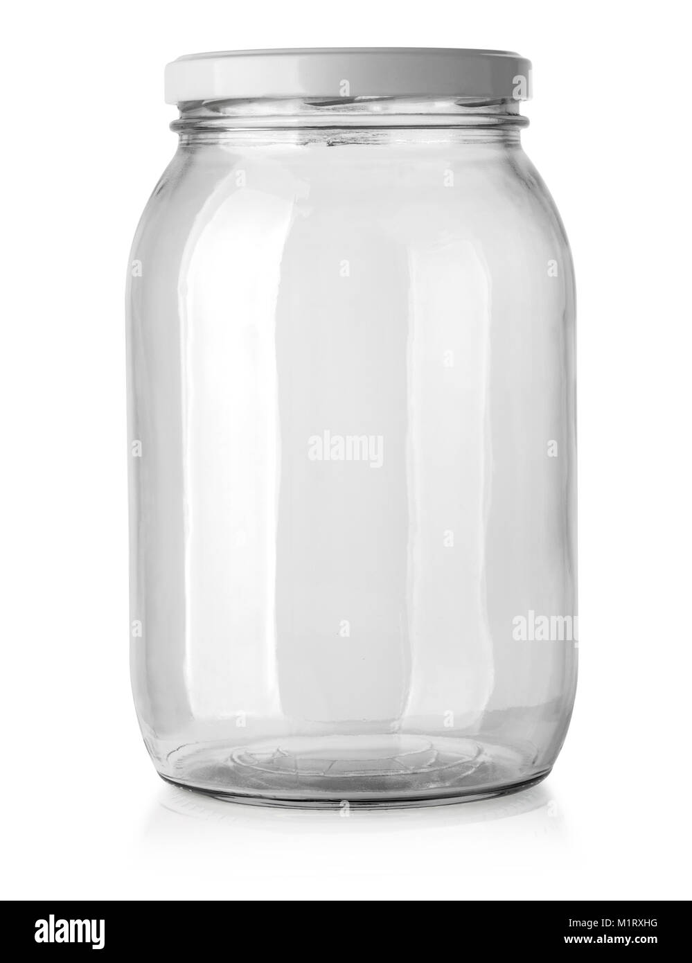 Glas Glas isoliert auf weiss Stockfoto