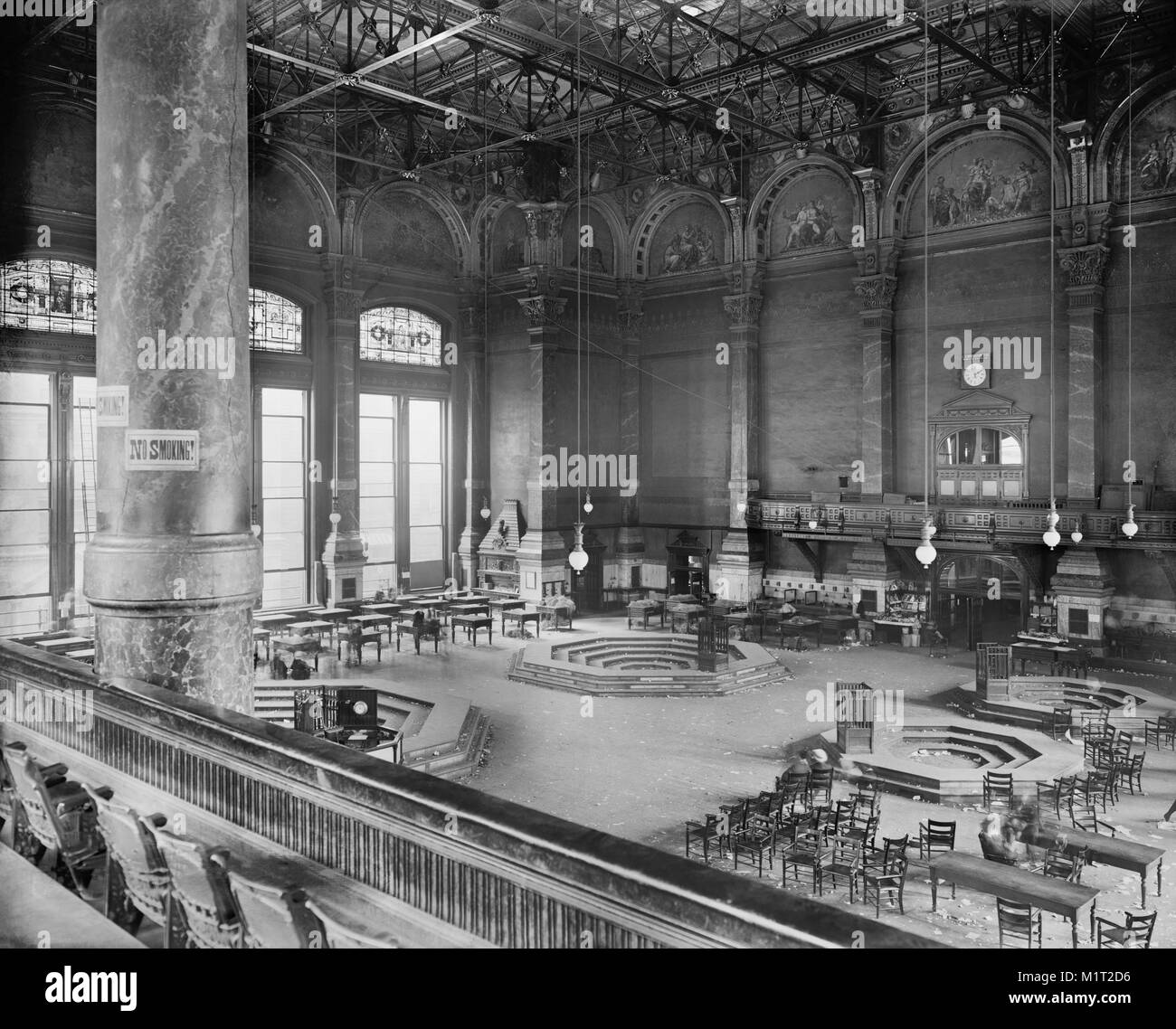 Board of Trade direkt nach der Sitzung, Chicago, Illinois, USA, Detroit Publishing Company, 1905 Stockfoto
