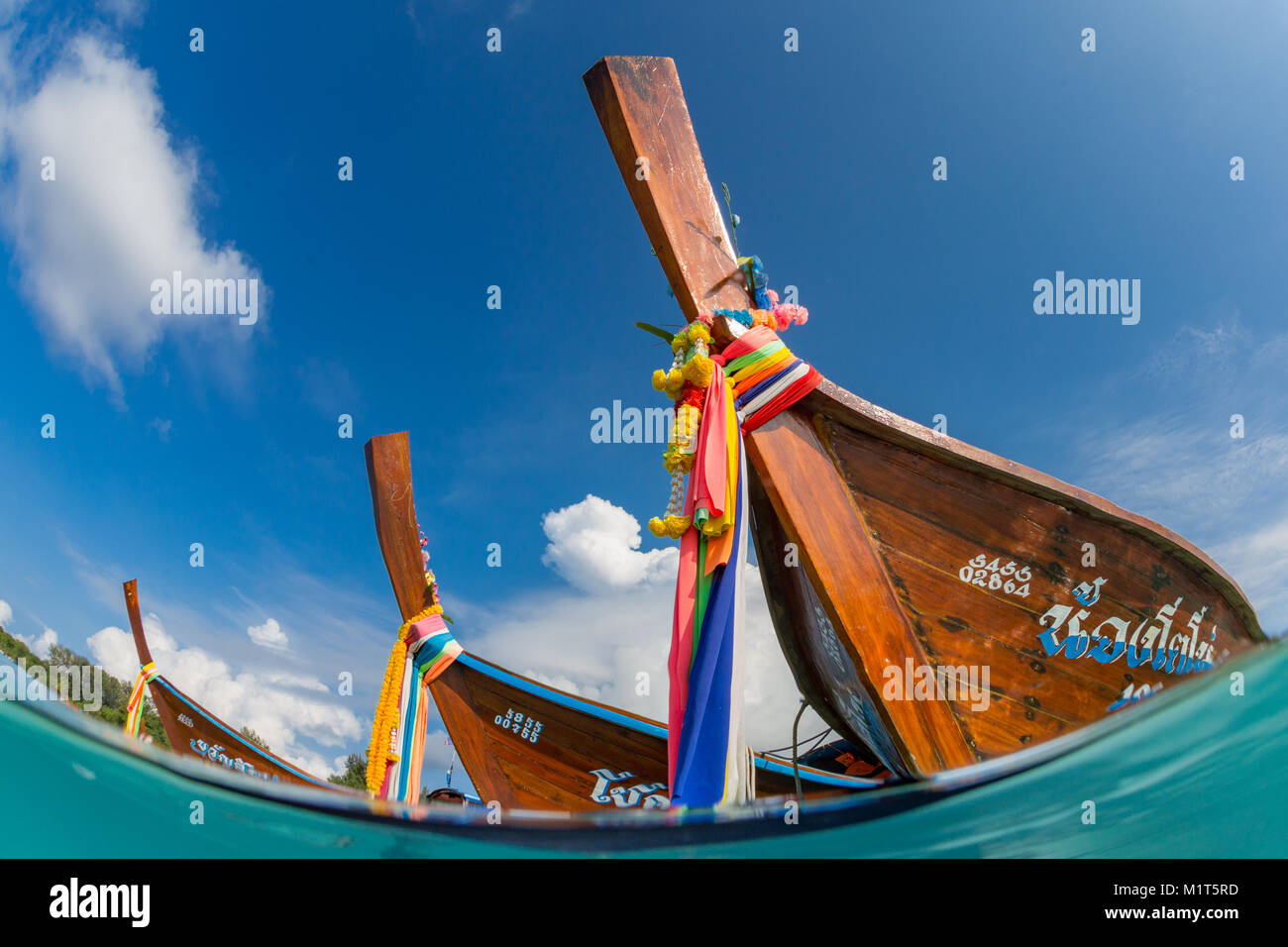 Longtails von Thailand Stockfoto