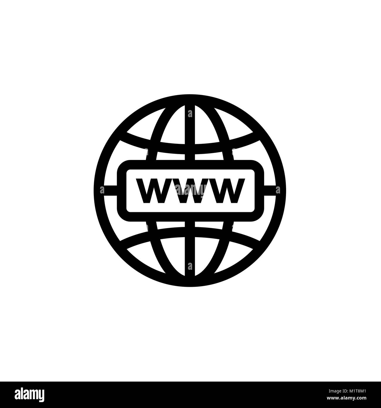 Symbol Internet. Web zeichen Vector Illustration. Stock Vektor
