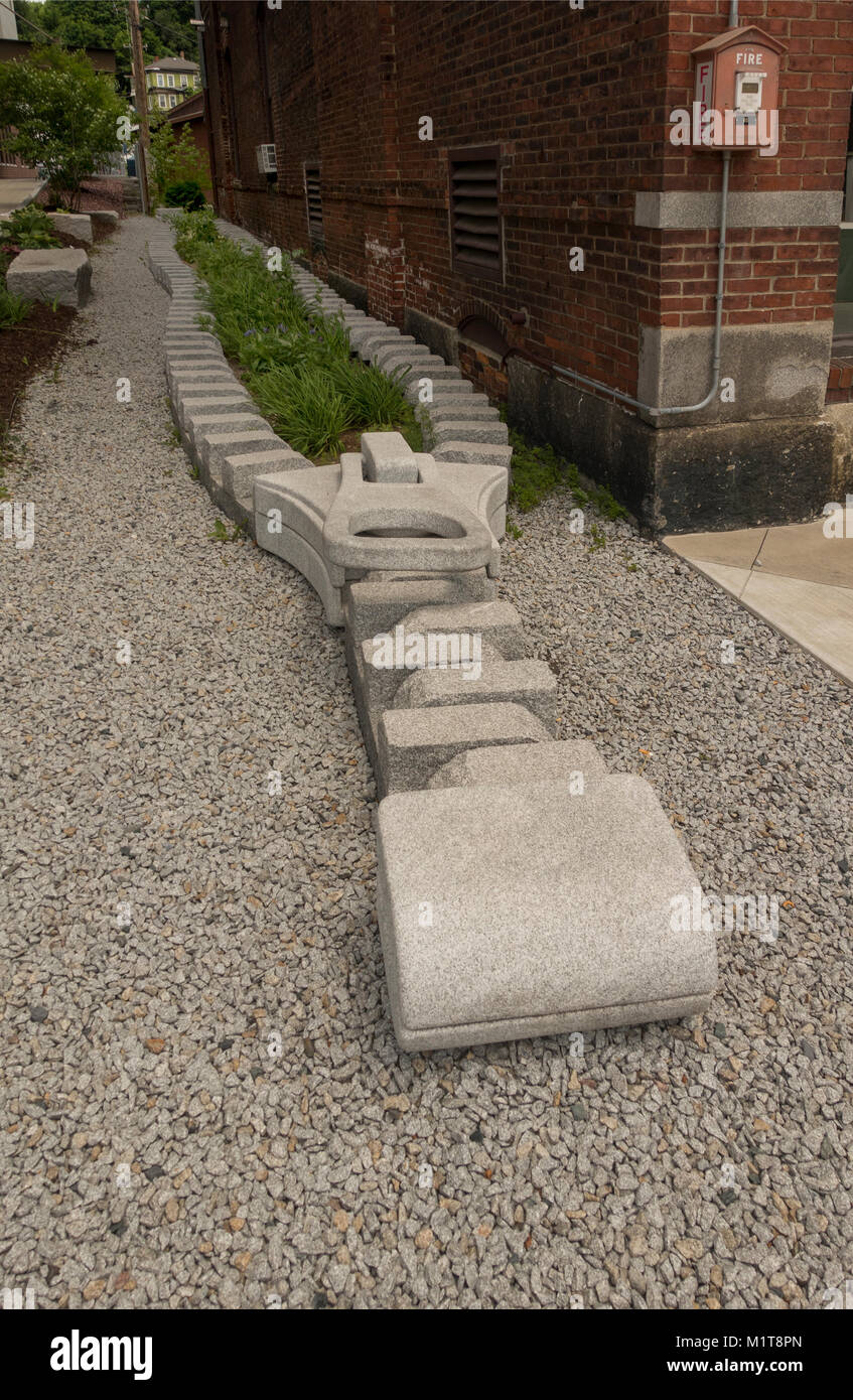 Barre Vermont Granit Kunst im öffentlichen Raum Skulpturen Stockfoto