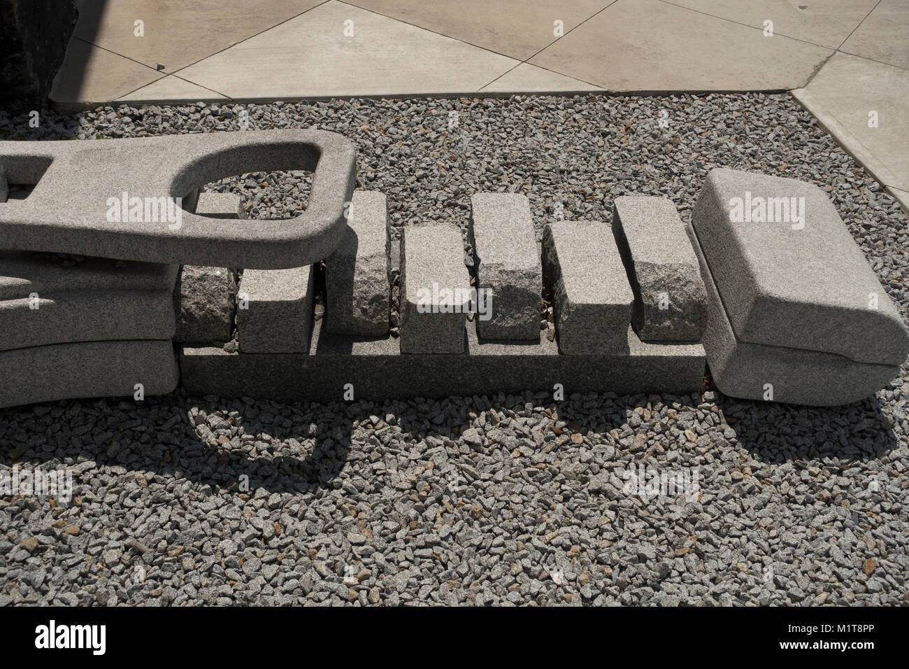 Barre Vermont Granit Kunst im öffentlichen Raum Skulpturen Stockfoto