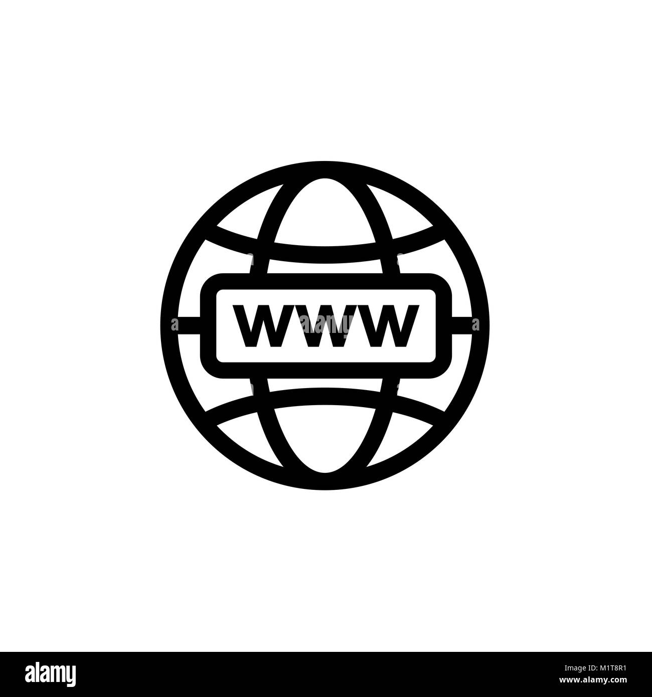Symbol Internet. Web zeichen Vector Illustration. Stock Vektor