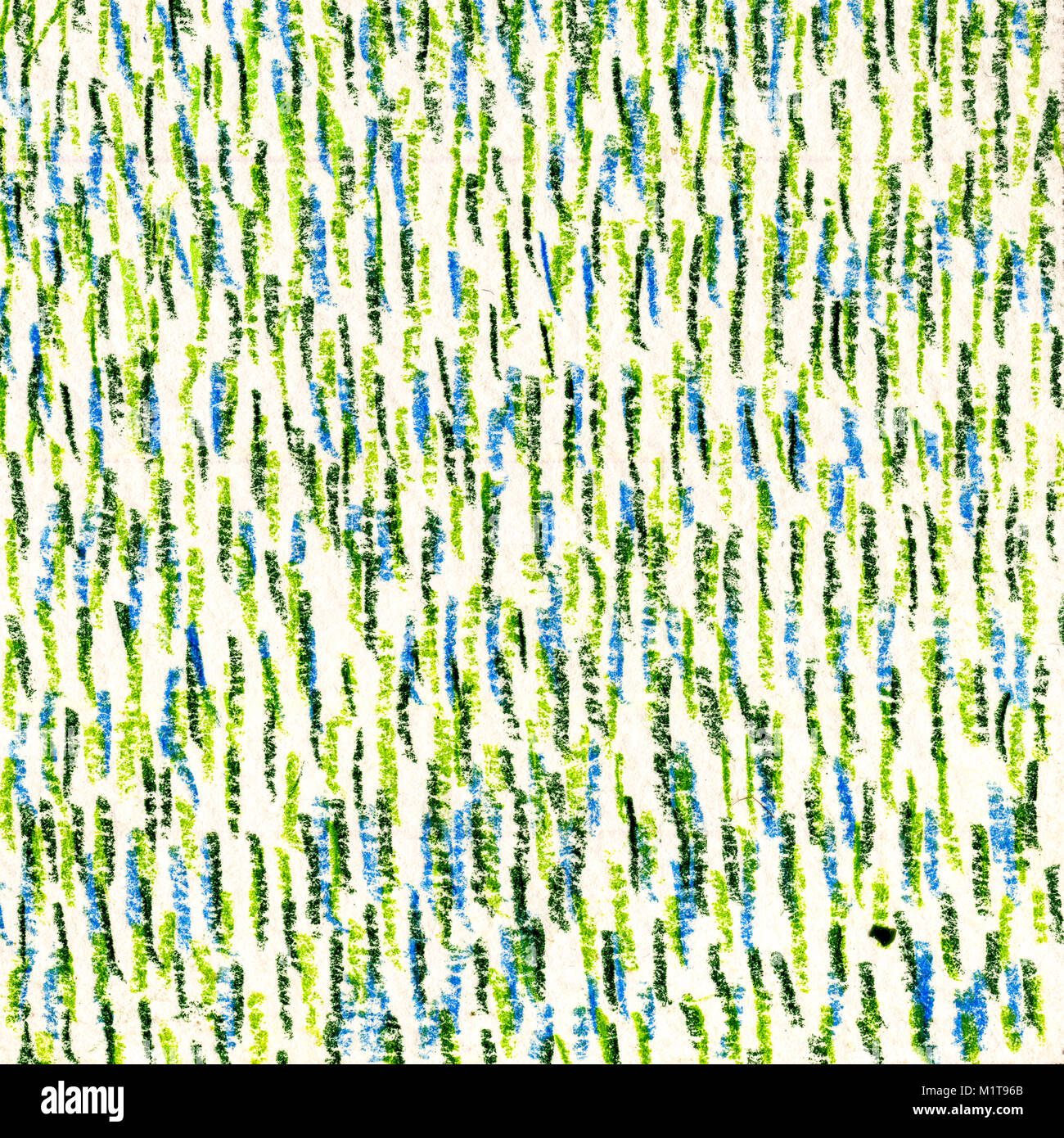 Blau-grün-schwarzen Textur. Vertikale Striche mit Buntstift. Zeichnung von Hand. Hintergrund für eine Webseite, Abstraktion, Stoff Muster. Stockfoto