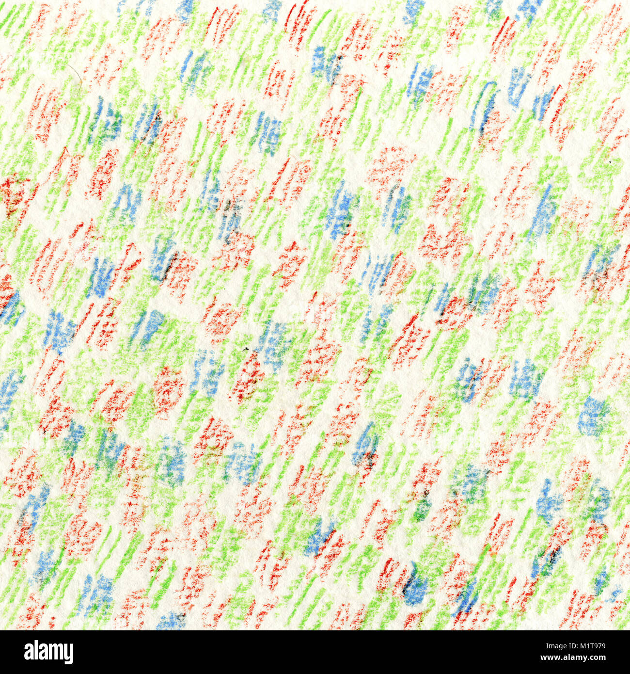 Blau-violett-grüne Textur. Oblique Buntstift Anschläge. Zeichnung von Hand. Hintergrund für eine Webseite, Abstraktion, Stoff Muster. Stockfoto