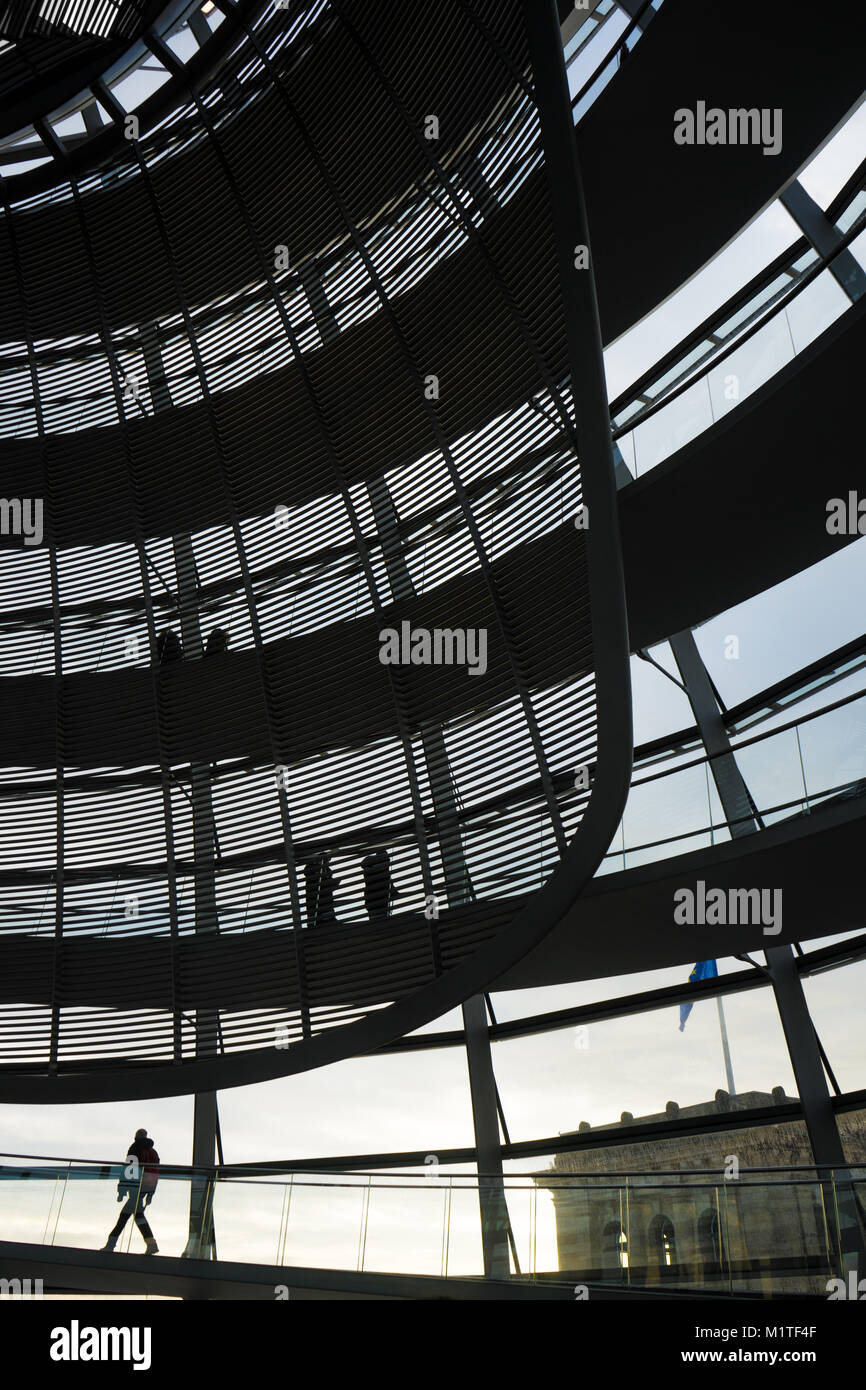 Der Reichstag, Kuppel von Norman Foster, Berlin, Deutschland Stockfoto