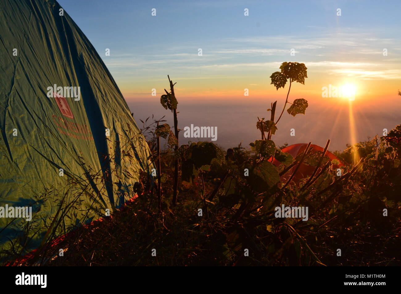 Arjuna Berg in Malang City Indonesien Stockfoto