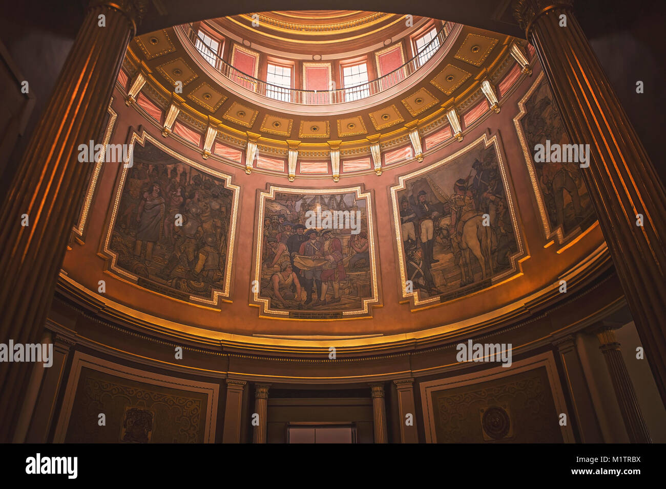 Capitol Dome Montgomery, Alabama Stockfoto