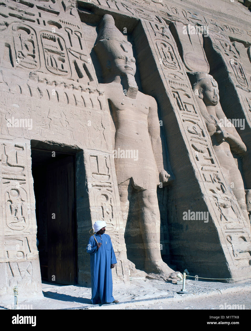 Der große Tempel von Ramses11 bei Abu Simbel, Nubien, Oberägypten. Stockfoto