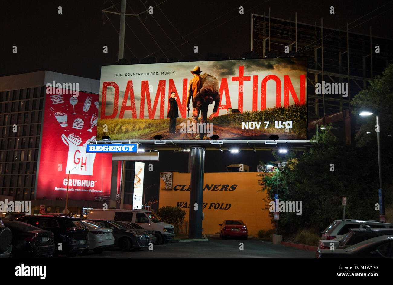 Verdammnis Hinweistafel auf dem Sunset Strip 2017 Stockfoto