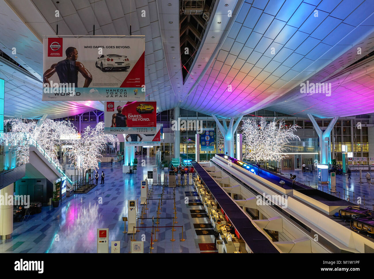 Tokio, Japan Jan 4, 2016. Abfahrt am Flughafen Haneda in Tokio, Japan. War der primäre Haneda