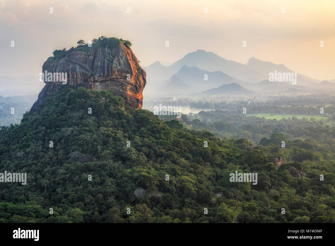 Pidurangala, Lion Rock, Sigiriya, Matale, zentrale Provinz, Sri Lanka, Asien Stockfoto