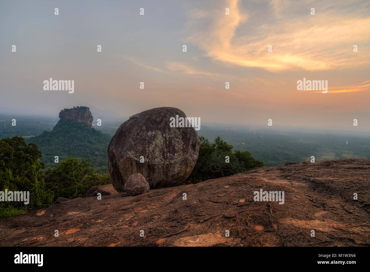 Pidurangala, Lion Rock, Sigiriya, Matale, zentrale Provinz, Sri Lanka, Asien Stockfoto