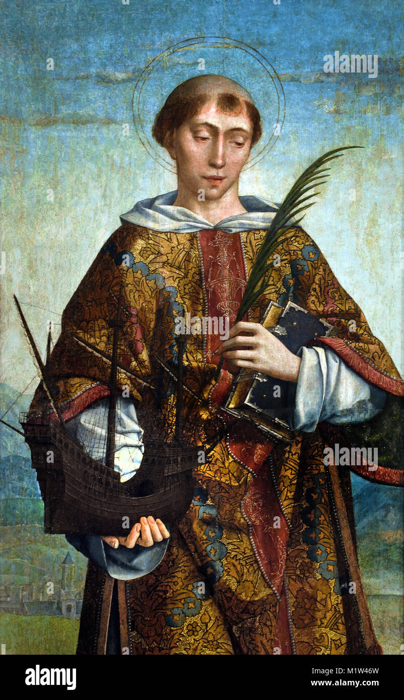 St. Vincent 1520 Frei Carlos 1517-1540 aus dem 16. Jahrhundert Portugal, Portugiesisch, Stockfoto