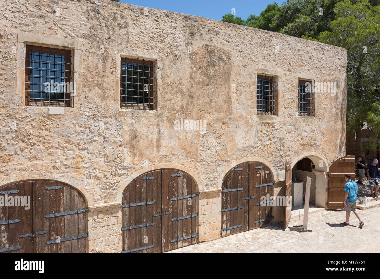 Museum für zeitgenössische Kunst von Kreta innerhalb der venezianischen Fortezza, Rethymnon (Rethymno), Rethymno, Kreta (Kriti), Griechenland Stockfoto