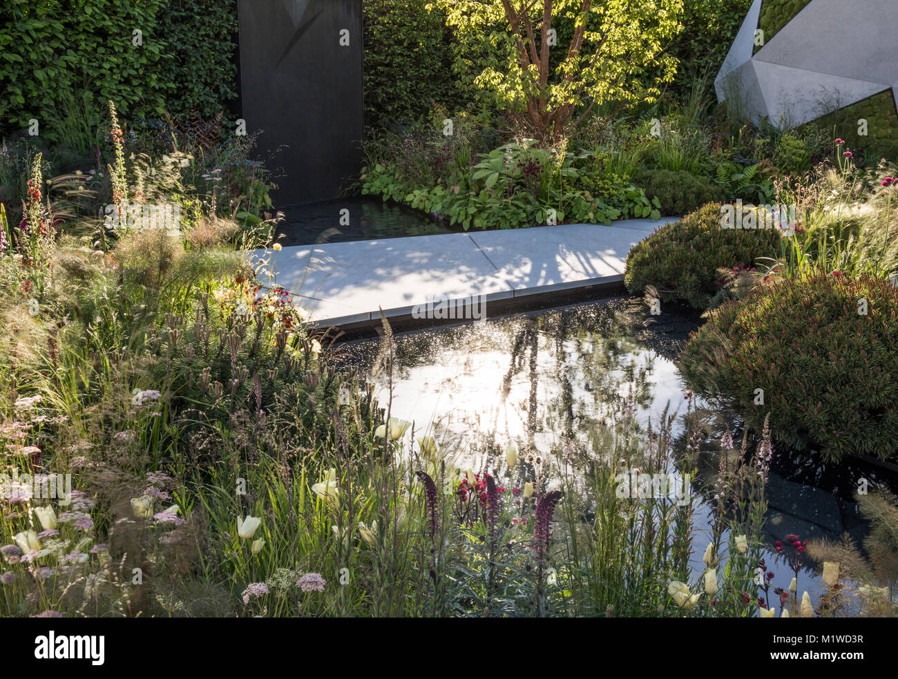 Die BBC Radio 2 Jeremy Vine Textur Garten, RHS Chelsea Flower Show 2017 Stockfoto