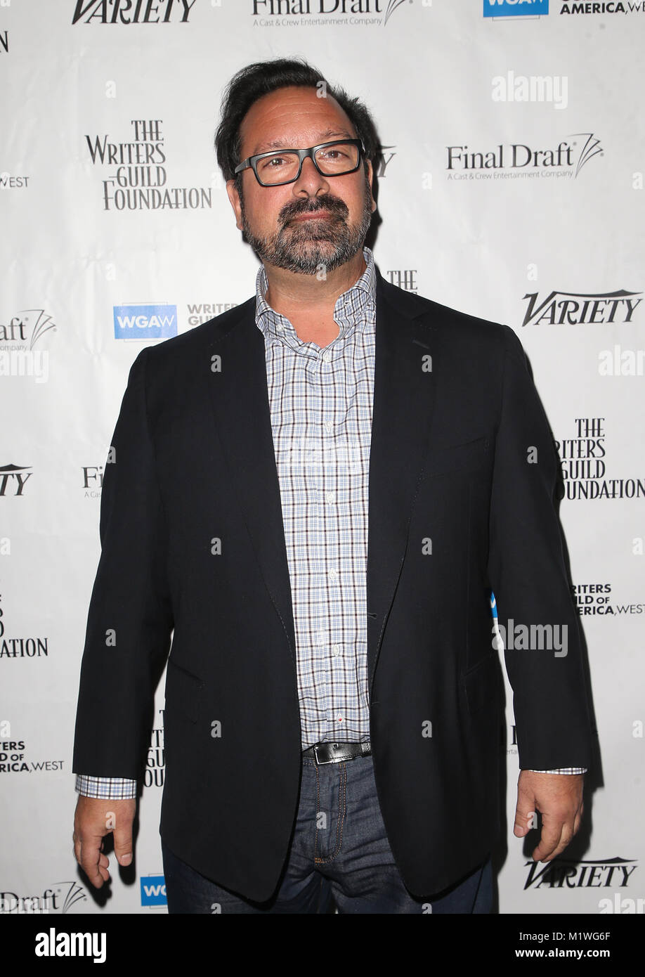 Beverly Hills, Ca. 1 Feb, 2018. James Mangold, an der 2018 Writers Guild Awards jenseits der Worte zu den herausragenden Drehbuch an der Schriftsteller Guild Theater in Beverly Hills, Kalifornien am 1. Februar 2018. Credit: Faye Sadou/Medien Punch/Alamy leben Nachrichten Stockfoto