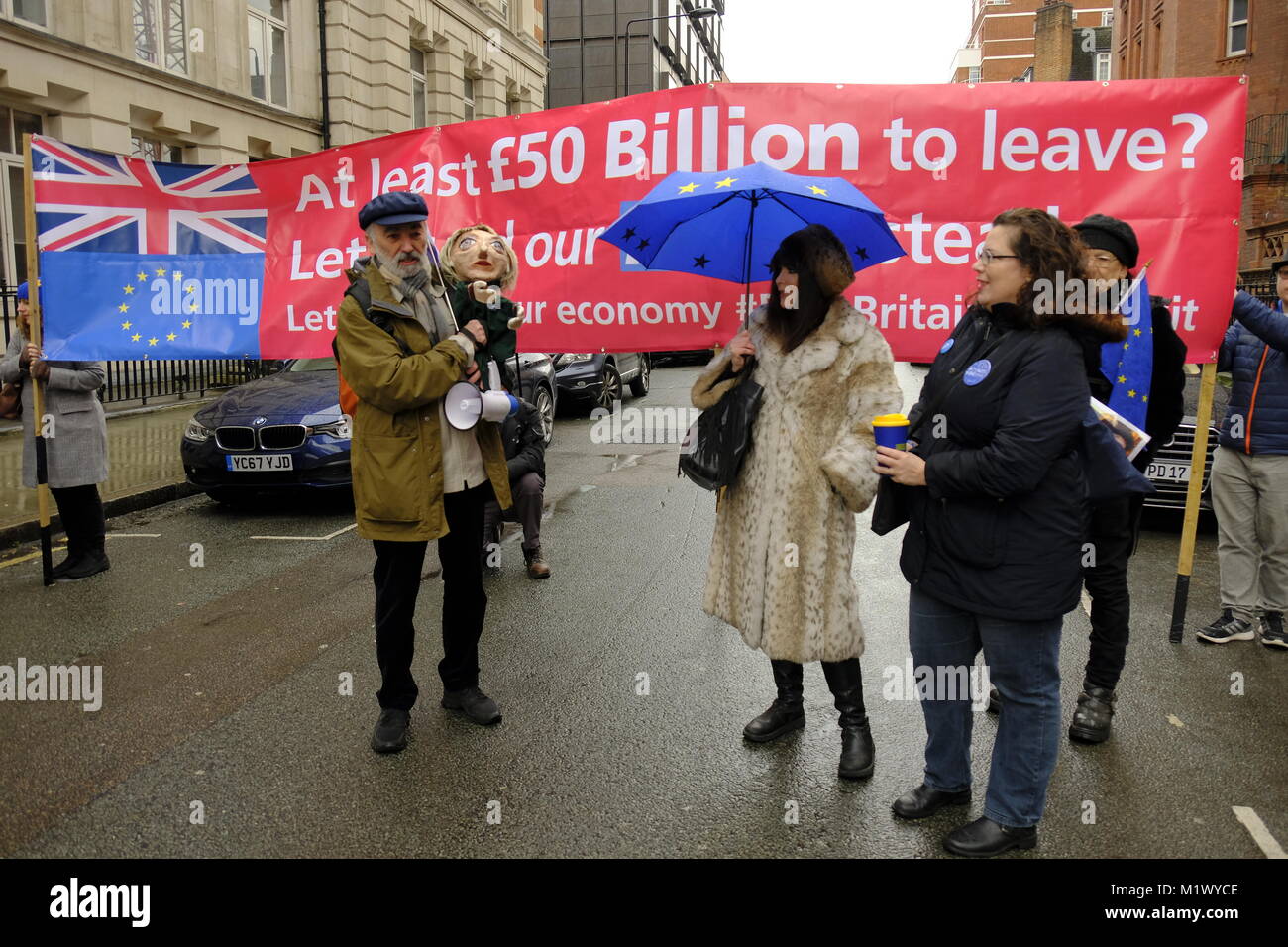 London, UK, 03. Februar, 2018. Eine Demonstration erfolgt das Verlangen der britischen National Health Service ordnungsgemäß finanziert und wieder in öffentliche Hände Credit: Martin Kelly/Alamy Leben Nachrichten. Stockfoto