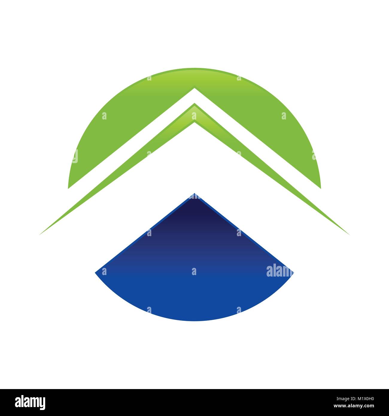Abstrakte Kreis Pfeilsymbol Vektorgrafik Logo Design Stock Vektor