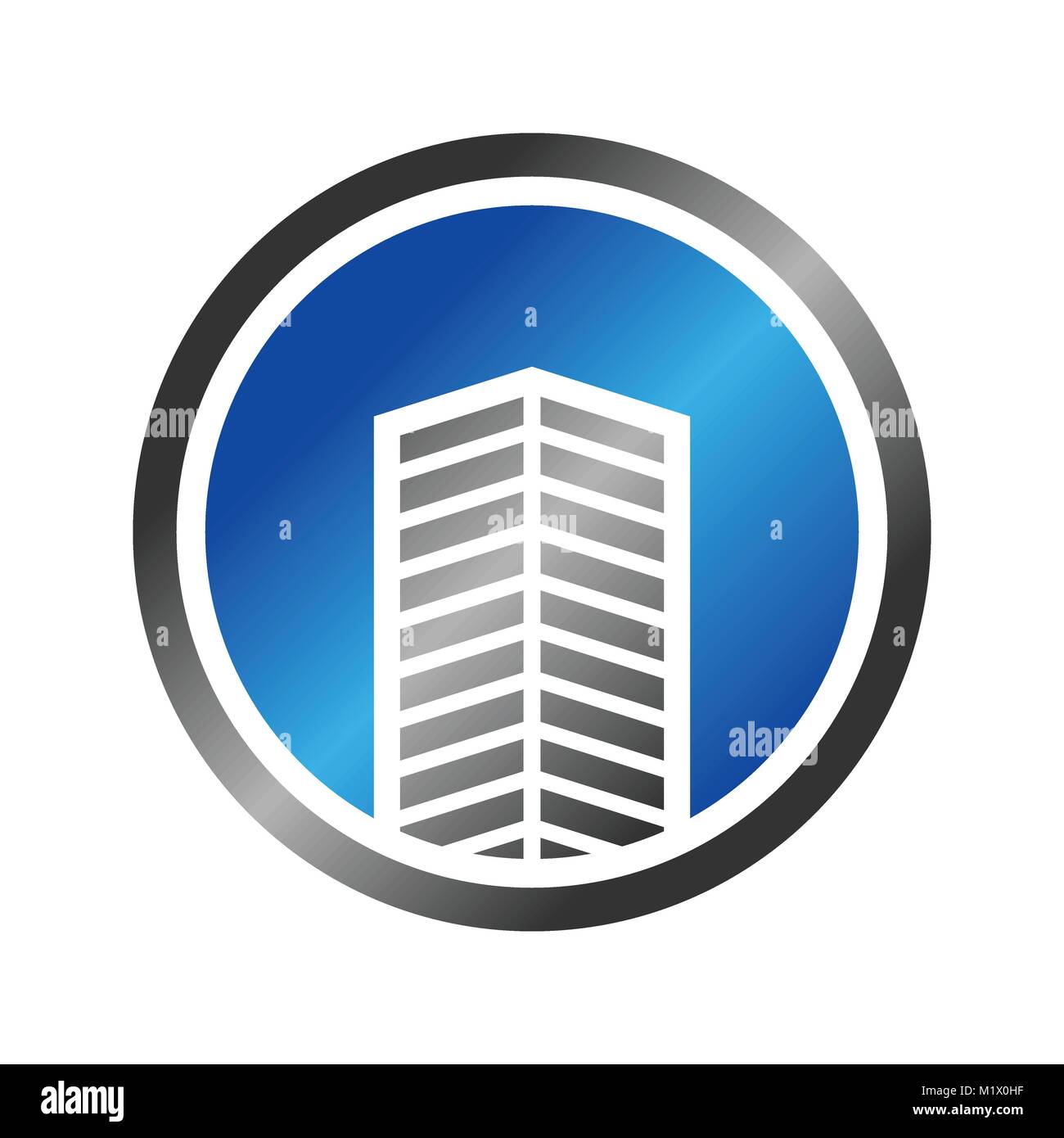 Abstrakte Geschäftshaus Emblem Symbol Vektorgrafik Logo Design Stock Vektor