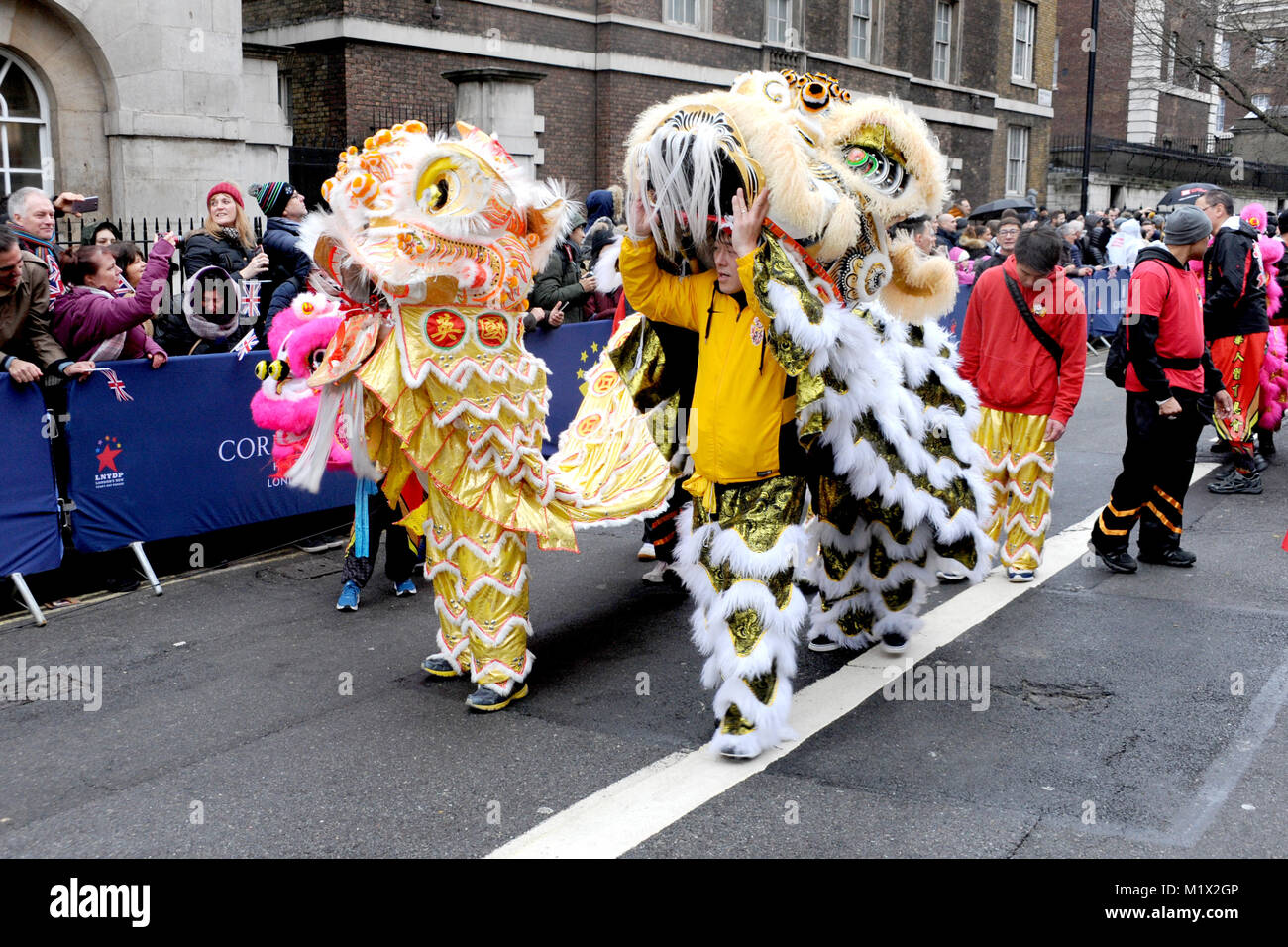 Die jährliche Neues Jahr Day Parade in London, präsentiert die top Marching Bands aus den USA, Großbritannien Talent und vieles mehr. Mit: Atmosphäre, Wo: London, Vereinigtes Königreich, wenn: 01 Jan 2018 Credit: WENN.com Stockfoto