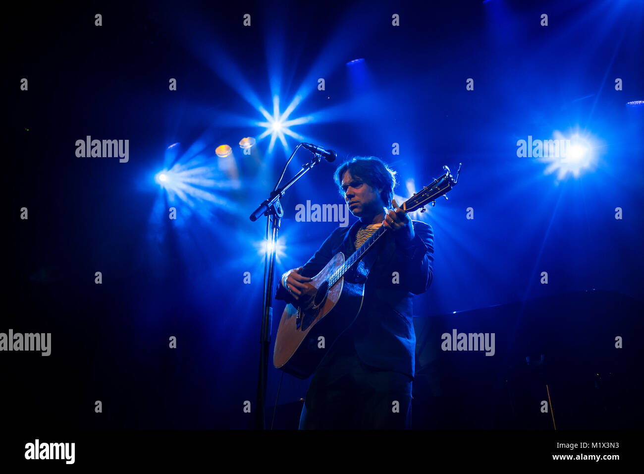 Der kanadische Sänger und Songwriter Rufus Wainwright führt ein Live Konzert in der norwegischen Jazz Festival Nattjazz 2016 in Bergen. Norwegen, 31/05 2016. Stockfoto