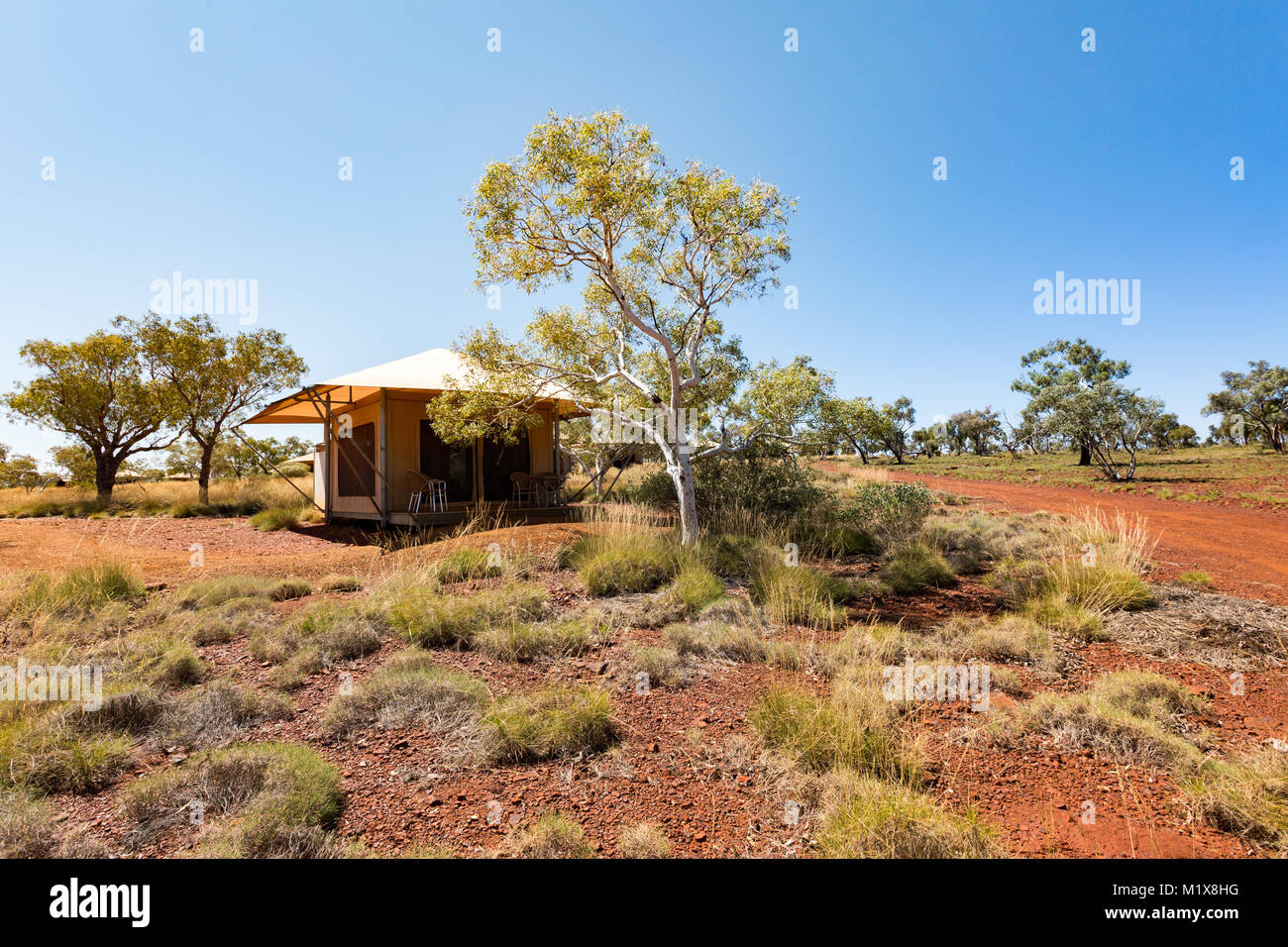 Karijini National Park, Western Australia. Eco Retreat Stockfoto