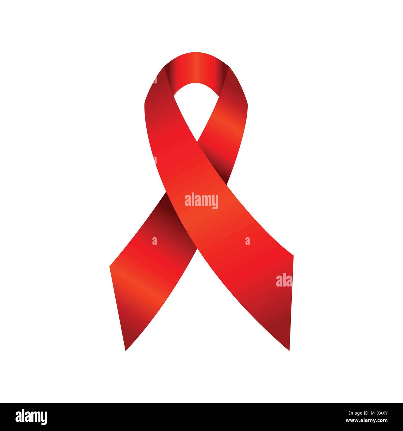 HIV Aids Awareness Red Ribbon Symbol Vektorgrafik Logo Design Stock ...