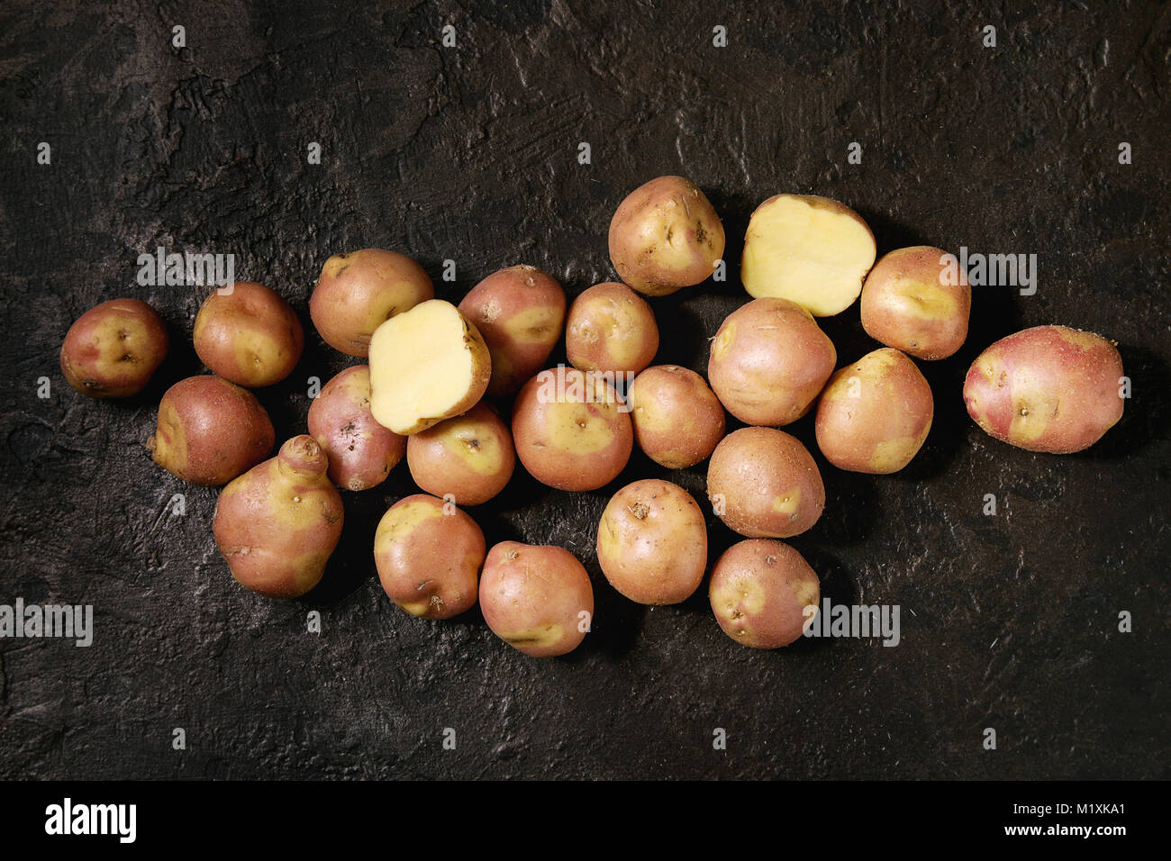 Rohe Kartoffeln miss Blush Stockfoto