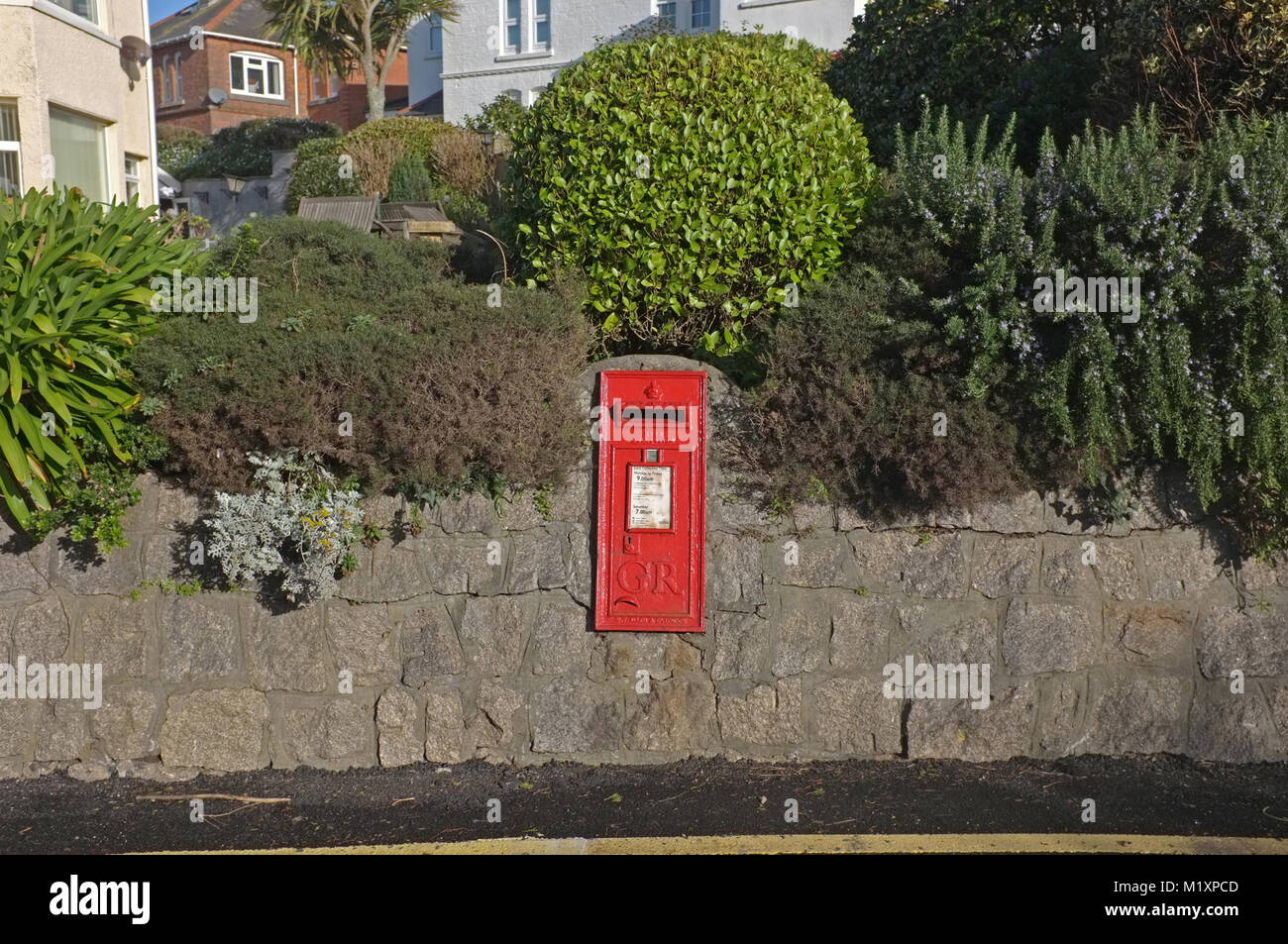 Post Box in Falmouth. Stockfoto