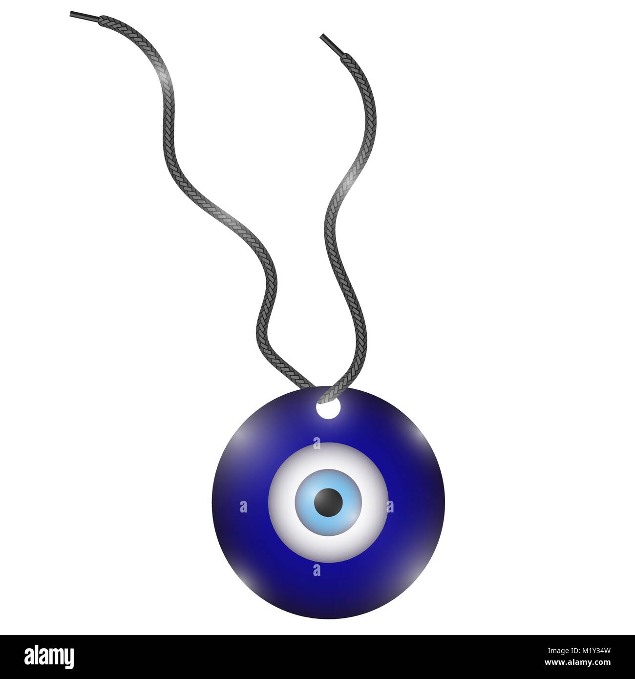 Glas Evil Eye Symbol. Türkische traditionelle Amulett. Nazar Schutz  Talisman. Blue Magic Souvenir Stock-Vektorgrafik - Alamy