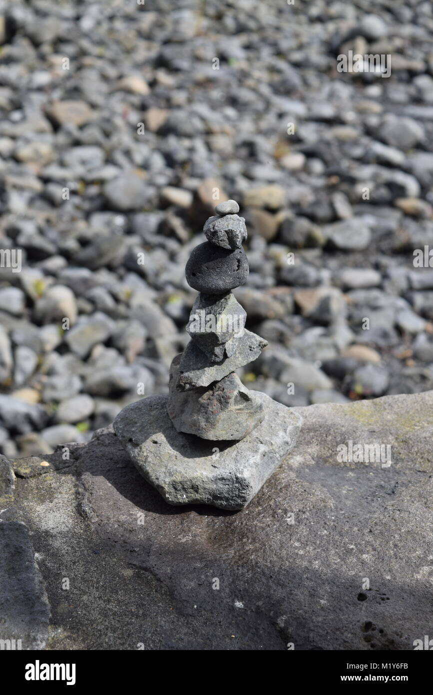 Rock Skulpturen in Reykjavik. Stockfoto