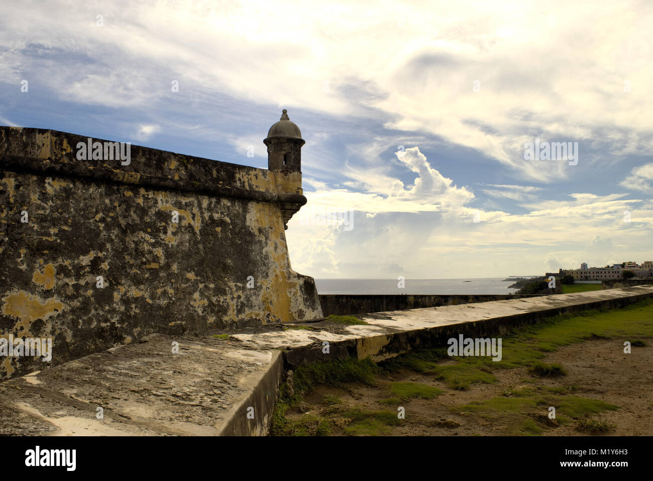 Die Morro Castle in der Altstadt von San Juan, Puerto Rico. Stockfoto