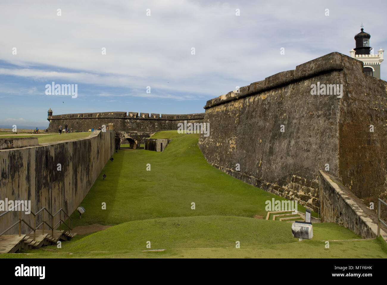 El Morro Castle in der Altstadt von San Juan, Puerto Rico. Stockfoto