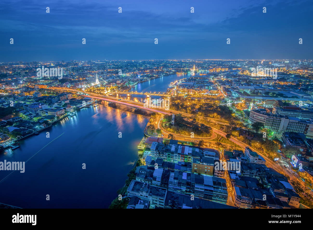 Chao Phraya River View Stockfoto