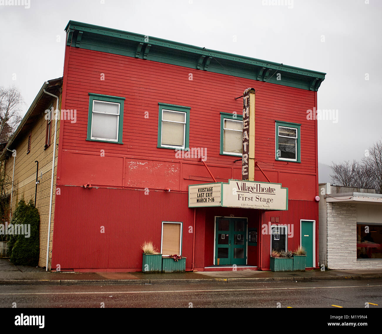 Das Dorf Theater in Issaquah, Washington State Stockfoto
