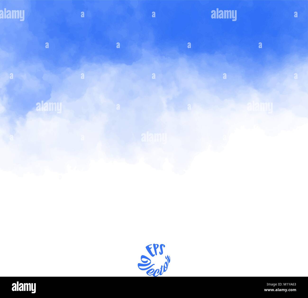 Abstrakte wolken Aquarell Hintergrund. Fleck in grunge Stil. Perfekt für die Gestaltung und Dekoration von Banner und Flyer. Weiß copyspace Stock Vektor