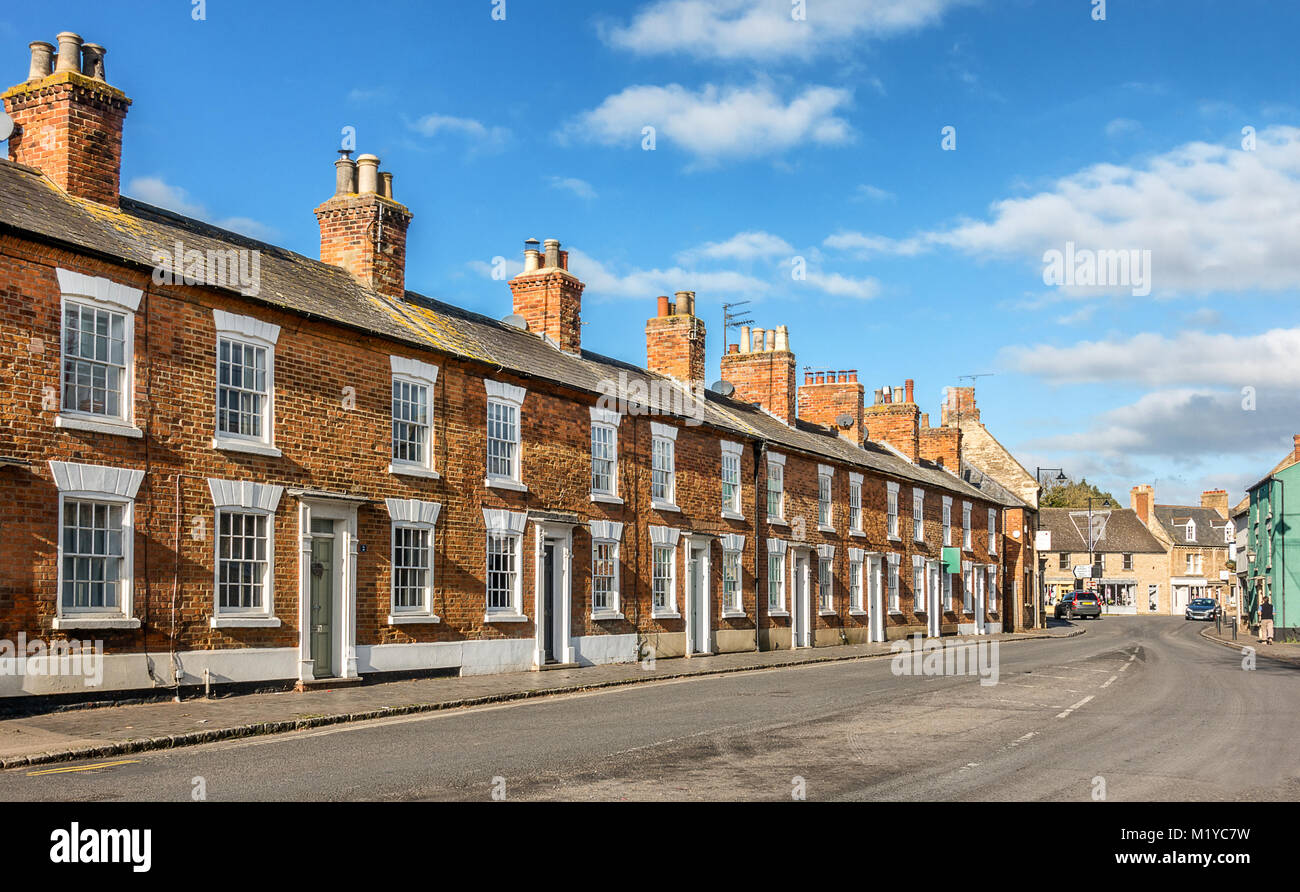 Olney Stadt in Buckinghamshire Stockfoto