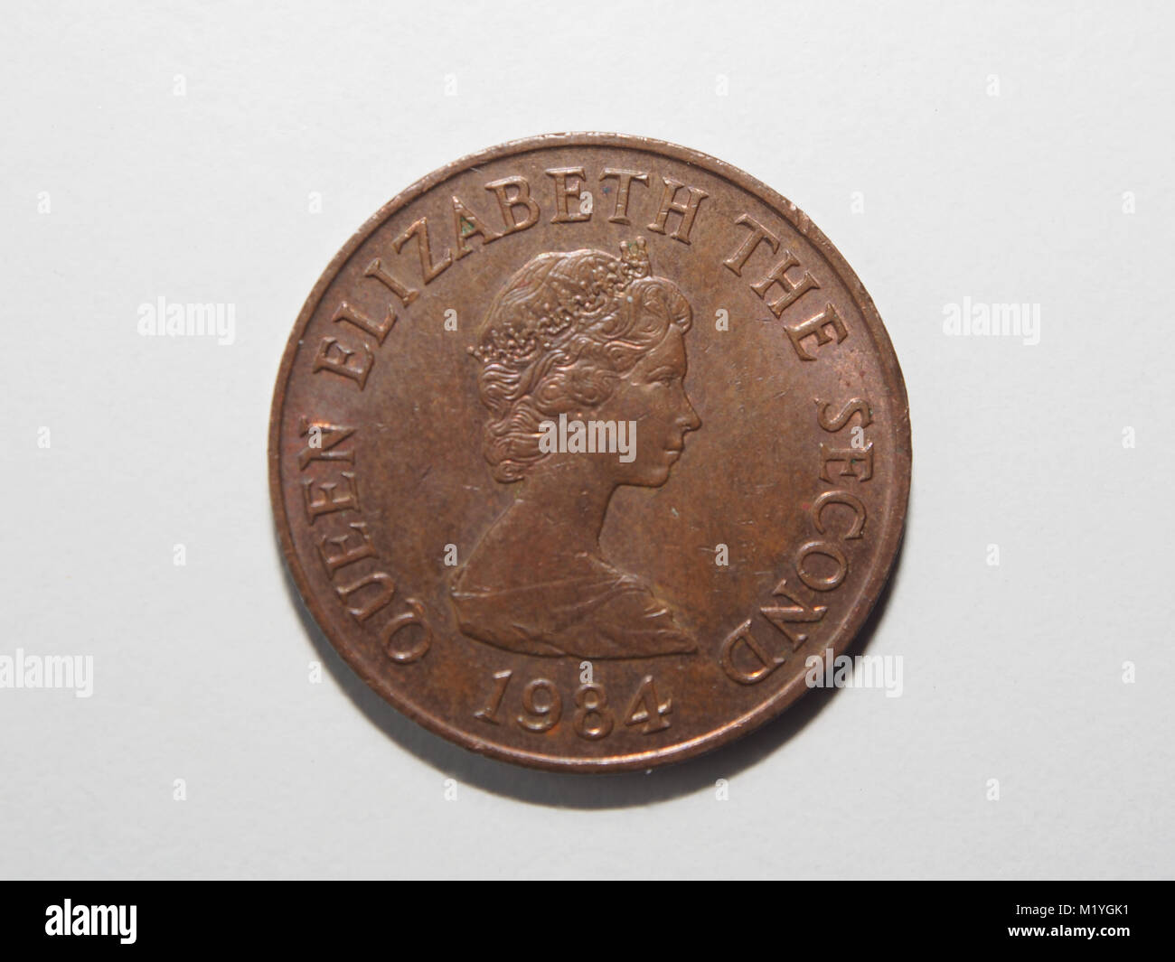 Ein falkland inseln zwei Pence Münze Stockfoto