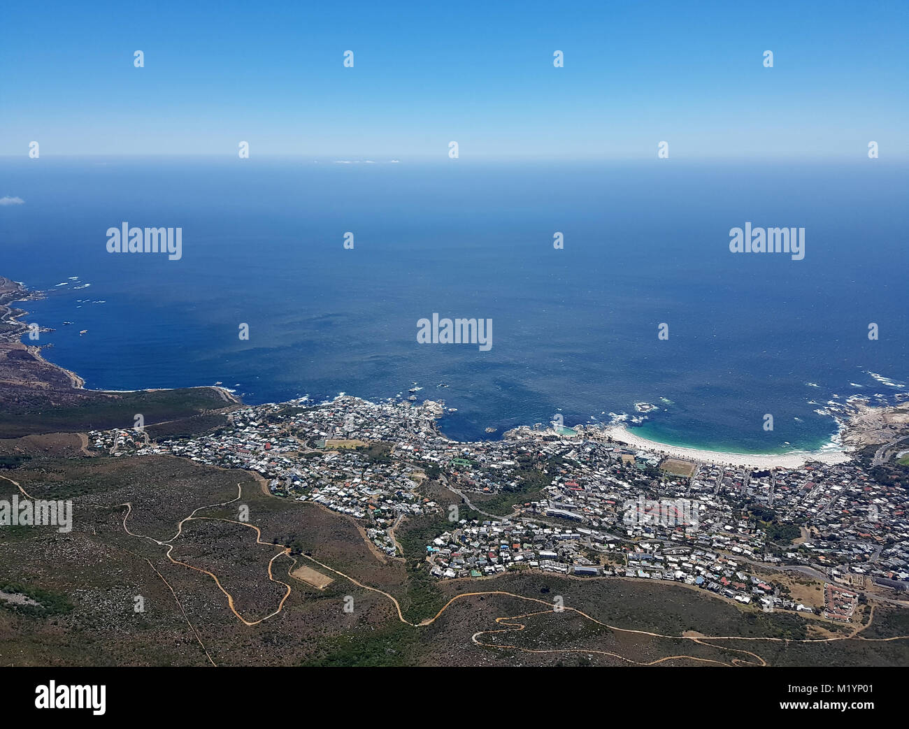 Kapstadt Blick vom Tafelberg Stockfoto
