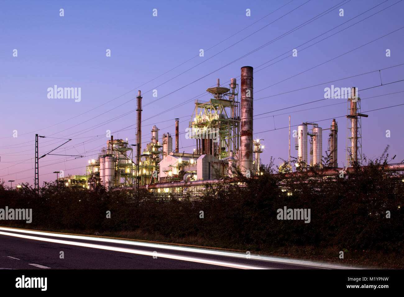 Chemische Anlage in Dormagen, Deutschland Stockfoto