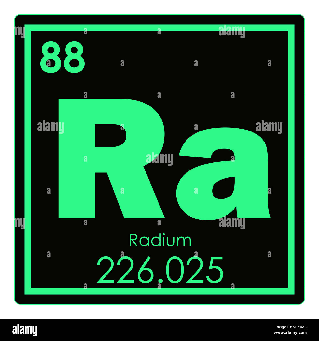 Radium chemische Element Periodensystem Wissenschaft Symbol ...
