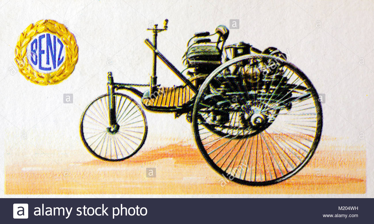 Benz 3-wheeler 1,7 Liter 1885 Abbildung: Stockfoto