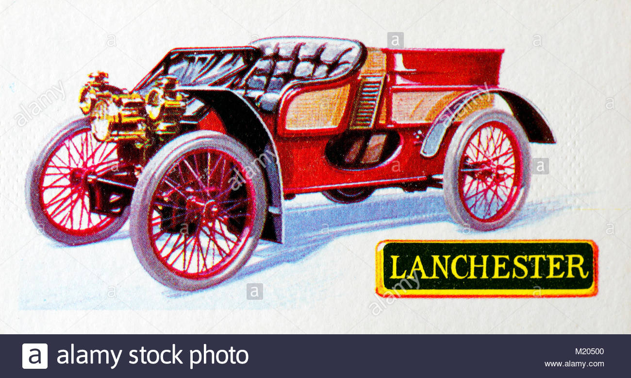 Lanchester 12 HP 4 Liter 1903 Abbildung: Stockfoto
